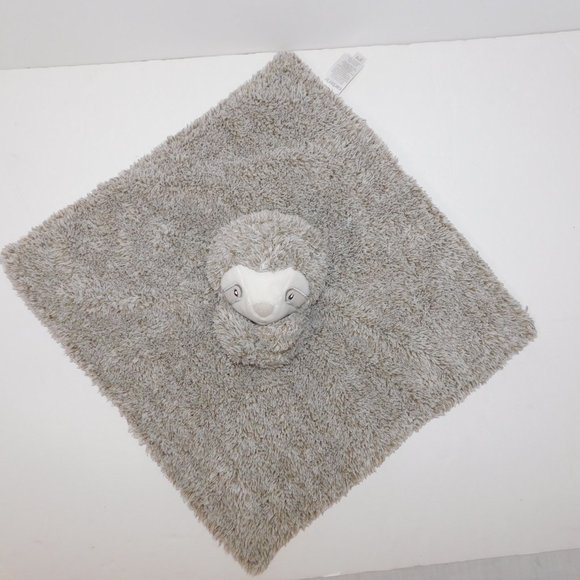 Carter's Gray White Plush Sloth Security blanket Baby Lovey Nunu Soother 67609 - Picture 3 of 6